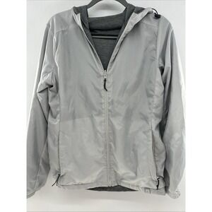 Avalanche Jacket Women's Reversible Long Sleeve Full Zip Grey Reflective Hooded